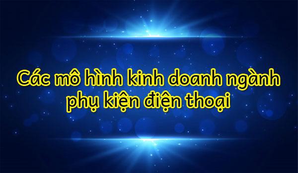 Các mô hình kinh doanh ngành phụ kiện điện thoại