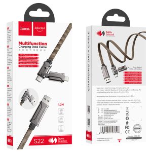 Cáp sạc nhanh 4 in 1 Hoco S22