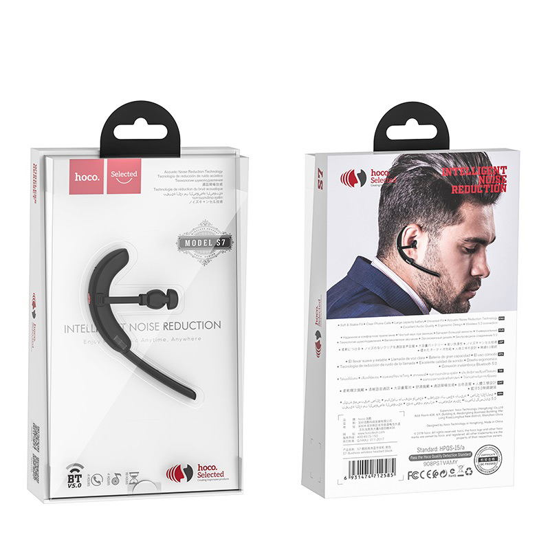 hoco selected s7 delight business wireless headset package
