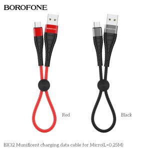 Cáp sạc nhanh Borofone BX32 Micro 25cm giá sỉ