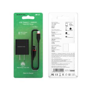 Bộ sạc nhanh Borofone BA20 Micro 10.5W