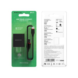 Bộ sạc nhanh Borofone BA20 Type C 10.5W