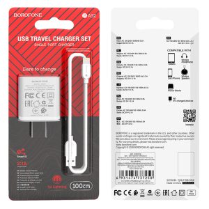 Bộ sạc nhanh Borofone BA52 IP 10.5W