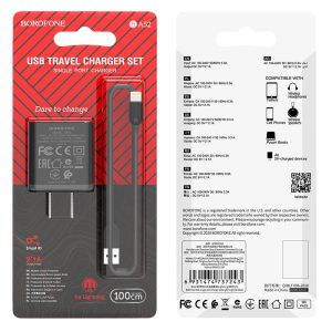 Bộ sạc nhanh Borofone BA52 IP 10.5W