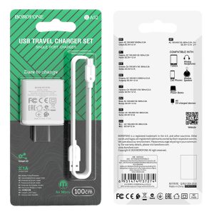 Bộ sạc nhanh Borofone BA52 Micro 10.5W