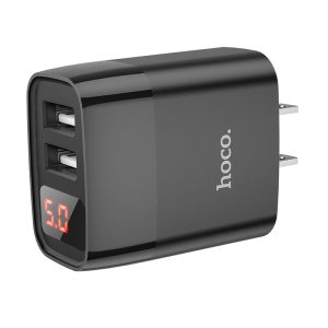Củ sạc nhanh 2 cổng màn hình LED Hoco C86