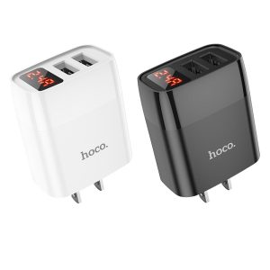 Củ sạc nhanh 2 cổng màn hình LED Hoco C86