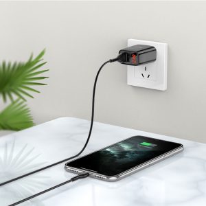 Củ sạc nhanh 2 cổng màn hình LED Hoco C86