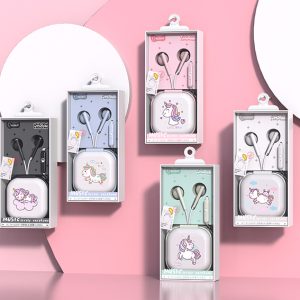 Tai nghe màu keeka kiêm hộp đựng KA192