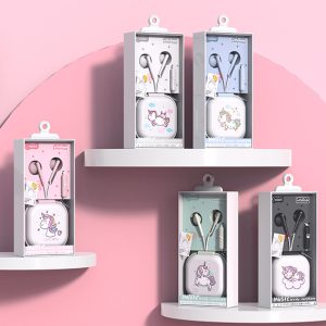 Tai nghe màu keeka kiêm hộp đựng KA192