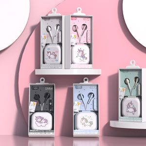 Tai nghe màu keeka kiêm hộp đựng KA192