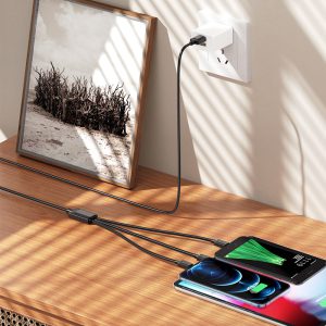 Cáp sạc nhanh 3 in 1 Hoco X74