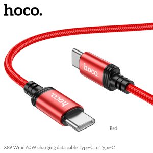 Cáp sạc nhanh 60W Hoco X89 Type C to Type C giá sỉ