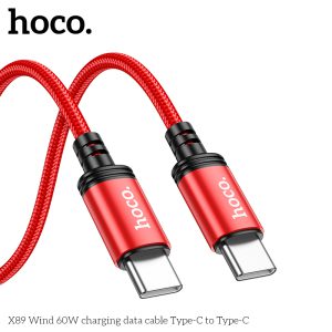 Cáp sạc nhanh 60W Hoco X89 Type C to Type C giá sỉ