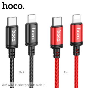 Cáp sạc nhanh PD20W Hoco X89 Type C to IP giá sỉ