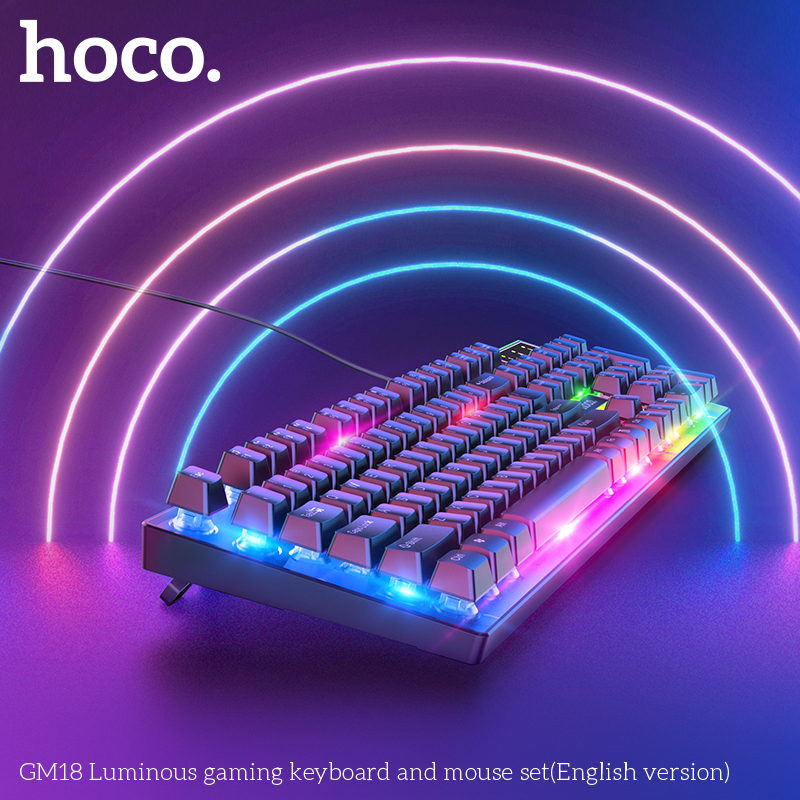 Bộ bàn phím chuột Hoco GM18 dạ quang