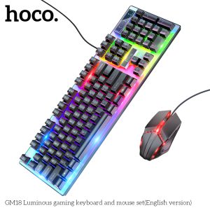 Bộ bàn phím chuột Hoco GM18 dạ quang