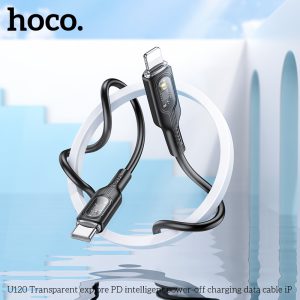 Cáp sạc nhanh tự ngắt Hoco U120 Type C to IP PD27W