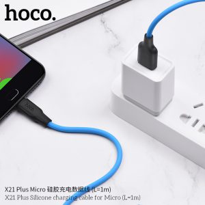 Cáp sạc Silicon X21 Plus Micro 2.4A dài 1M