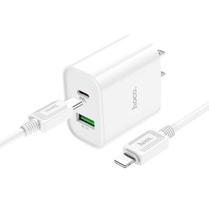 Bộ sạc nhanh Hoco C80 Plus Type C to IP PD20W