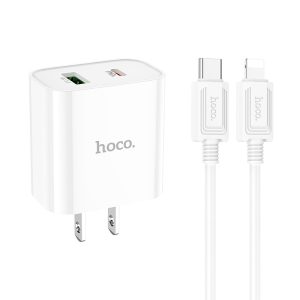 Bộ sạc nhanh Hoco C80 Plus Type C to IP PD20W