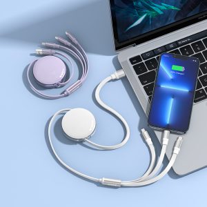 Cáp sạc đa năng rút gọn Hoco X78 3 in 1