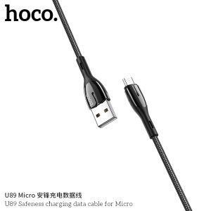 Cáp sạc nhanh có đèn báo Hoco U89 Micro