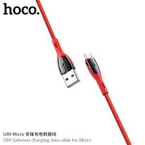 Cáp sạc nhanh có đèn báo Hoco U89 Micro