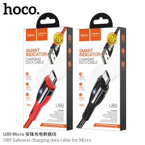Cáp sạc nhanh có đèn báo Hoco U89 Micro
