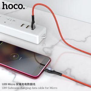 Cáp sạc nhanh có đèn báo Hoco U89 Micro