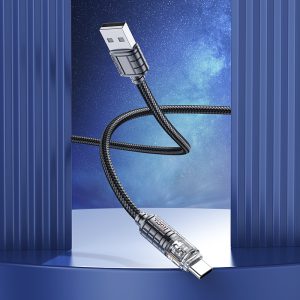 Cáp sạc nhanh hoco U122 Type C 3A dài 1.2m