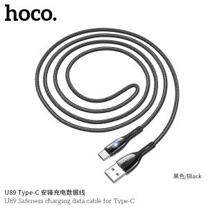 Cáp sạc nhanh có đèn báo Hoco U89 Type C