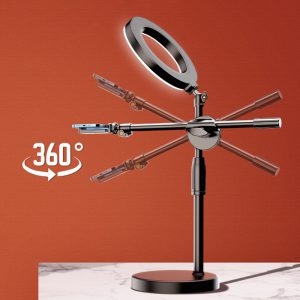 Giá đỡ quay chụp ảnh, live tream tích hợp đèn