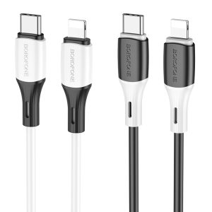 Cáp sạc dữ liệu Silicon Borofone BX79 Type C to IP PD20W giá sỉ