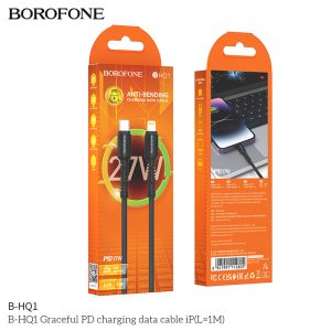 Cáp sạc nhanh Borofone BHQ1 Type C to IP PD27W giá sỉ