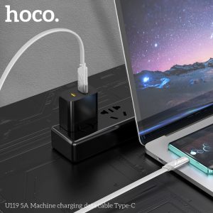 Cáp sạc nhanh Hoco U119 Type C 5A giá sỉ