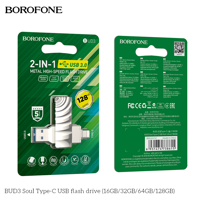 USB Borofone BUD3 giá sỉ