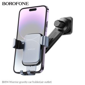 Giá đỡ điện thoại trên xe hơi núm vặn xoay 360 độ Borofone BH94