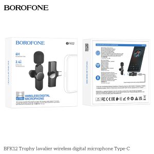 Micro không dây Borofone BFK12 Type C giá sỉ