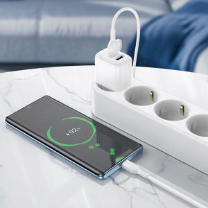 Bộ sạc nhanh 2 cổng Borofone Bas41a type c giá sỉ