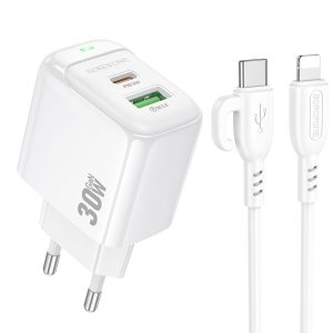 Bộ sạc nhanh BOROFONE BAS45A Type C to IP giá sỉ
