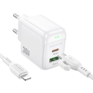 Bộ sạc nhanh BOROFONE BAS45A Type C to IP giá sỉ