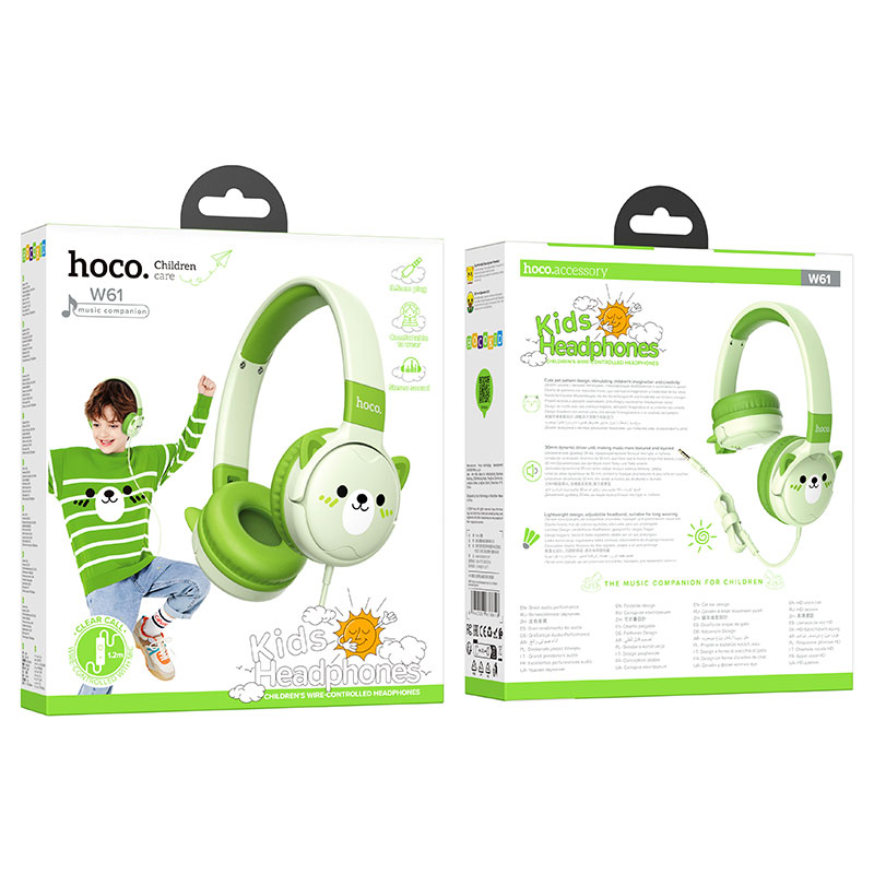 Tai nghe chụp tai có dây hoco W61 giá sỉ