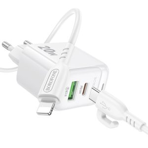 Bộ sạc nhanh BOROFONE BAS44A Type C to IP PD20W giá sỉ