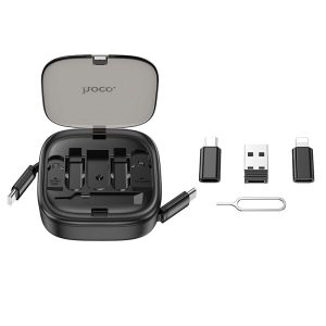 Cáp sạc đa năng rút gọn hoco U140 giá sỉ